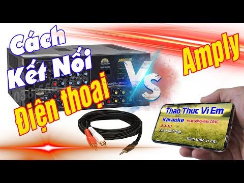 How to Connect Phone to Amplifier with 3.5mm Cable to Sing Karaoke Online