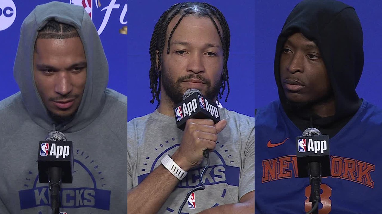 "We can't be satisfied just because we're here" Knicks Players on Importance of the NBA Finals