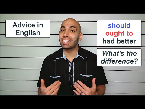 Advice in English - Should, Ought to, Had better #esl #learnenglish #englishgrammar #englishlesson