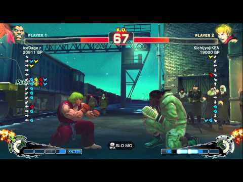 KichijyojiKEN [Ken] vs - R - [Balrog] 1/2 SSF4 Japanese Online Ranked Matches - TRUE-HD