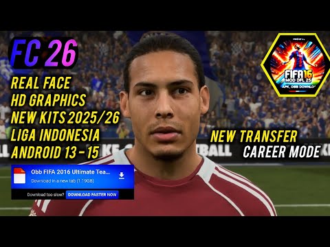 FULL UPDATE! Download DFL 26 Mode FIFA ANDROID OFFLINE Career Mode