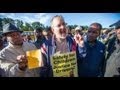 Boston school bus drivers on strike - YouTube