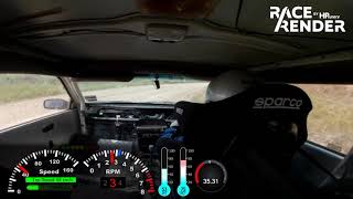 Supercharged Nissan Pulsar at Dorsets Road gravel sprint 24 Novembe 2109