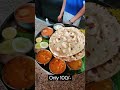 NORTH INDIAN THALI ONLY 100 BANGALORE PANCHAMI GARDEN