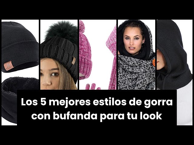 Vídeo relacionado con TUONYIS 2 Piezas Gorros de Invierno, Bufanda, Gorro y Guantes para Mujer, Gorro de Punto cálido y Bufanda Circular, Gorro de Calavera con Forro Polar Grueso, para Hombres y Mujeres (Azul Degradado)