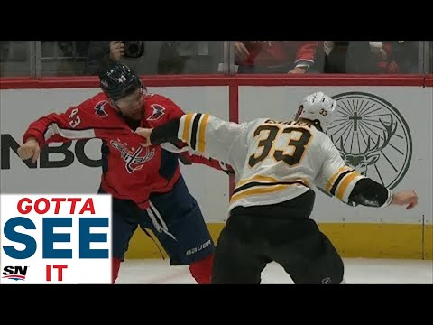 GOTTA SEE IT: Zdeno Chara And Tom Wilson Have A Heavyweight Fight After Cross-Check