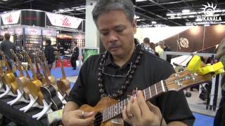 Bryan Tolentino with PUKANALA ukulele at NAMM 2013
