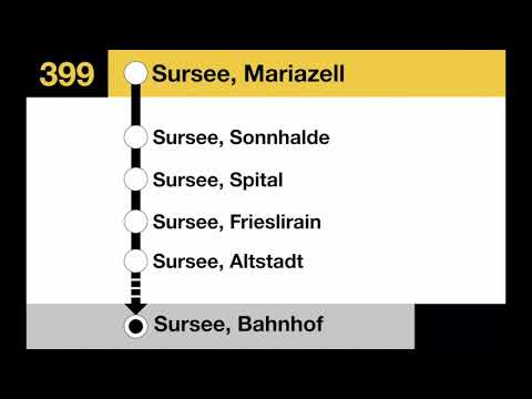 PostAuto Ansagen - 399 Menziken – Rickenbach – Gunzwil – Schenkon – Sursee