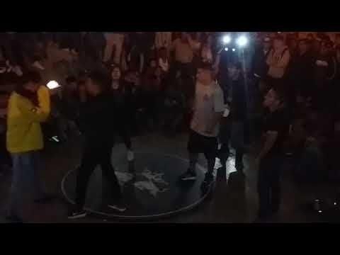 Andrea vs choque vs otros chicos Activación Red Bull Villa el salvador