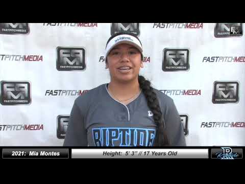 2021 Mia Montes Committed St Thomas University First Base and Outfield Softball Skills Video