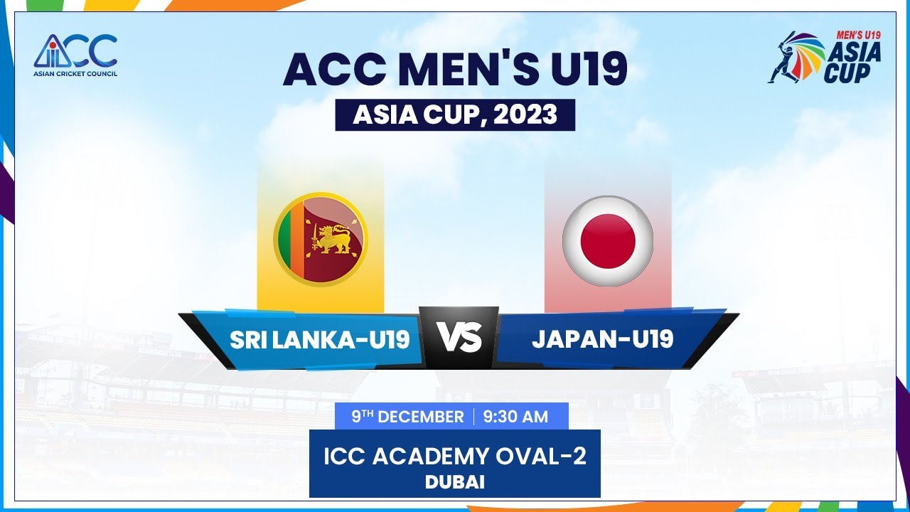 Sri Lanka vs Japan | Match 4 | ACC Men's U19 Asia Cup 2023