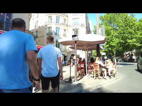 Paris Walks, Summer in Paris, Shopping streets - July 8, 2022 - 4K UHD