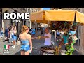 Explore Rome Italy On A Sunny Day Relax Discover Hidden Cafés Colorful Streets In 4K Walk