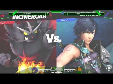 Slack (Incineroar) vs Gaurav (Chrom) - Smash Ultimate @ LXG 16 - Losers Finals