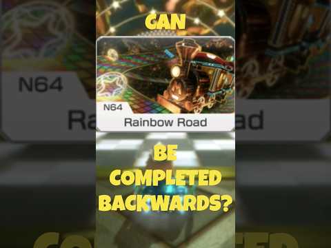 IS *N64 RAINBOW ROAD* POSSIBLE BACKWARDS? #shorts #mariokart