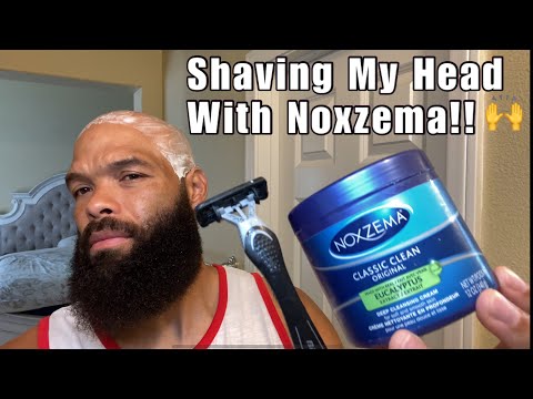 Shaving My Head With Noxzema / How to shave your Head...