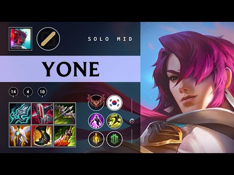 Yone Mid vs Galio - KR Grandmaster Patch 25.22