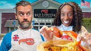 Two Brits Try Red Lobster For The First Time (& Their New Seafood Boil)