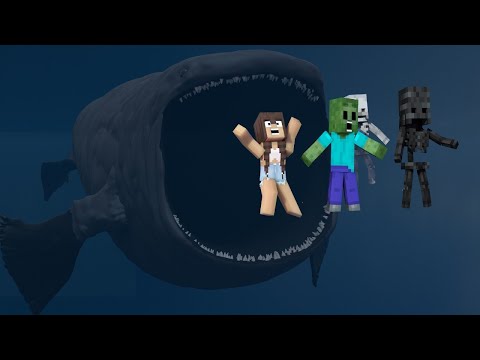 Monster School The Bloop Attack | Minecraft Animation