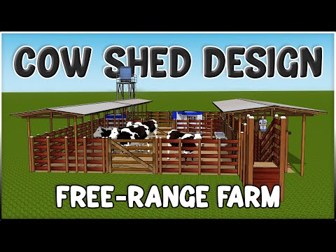 Free-Range Cow Shed 3D Design | Dairy Farm Plans & Ideas