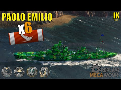 Paolo Emilio 6 Kills & 126k Damage | World of Warships Gameplay