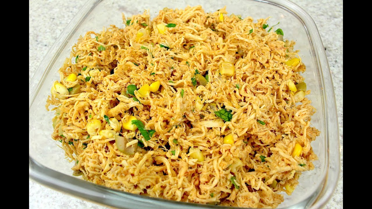 RECHEIO DE FRANGO P/ USAR COM TUDO (Coxinha, Panqueca, Lasanha, Crepioca, etc) - Isamara Amâncio