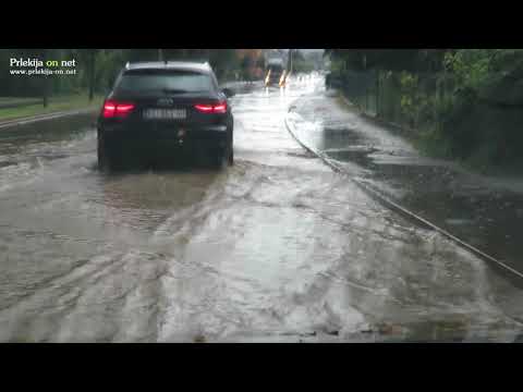 Poplavljene ceste v Ljutomeru