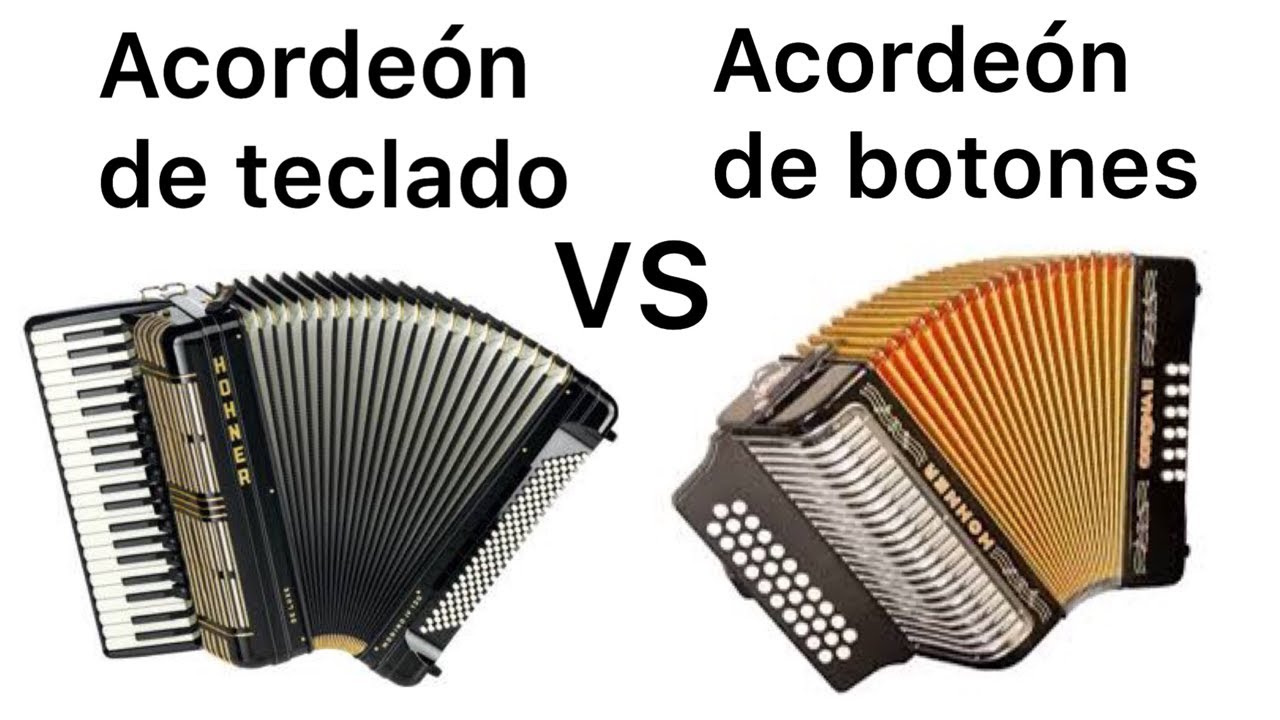 Diferencias entre acordeón de teclado y acordeón de botones