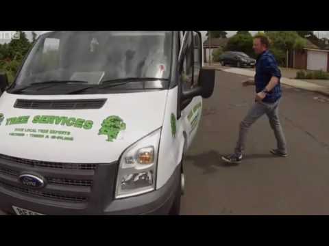 MATT ALLWRIGHT CHASES ROGUE TRADER ROUND HIS VAN