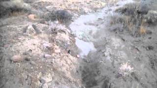 Walking around last chance canyon prospectiong for gold