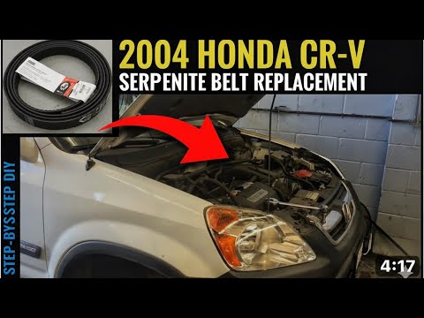 How to Replace a Serpentine Belt on a 2004 Honda CR-V with 2.4 L Engine