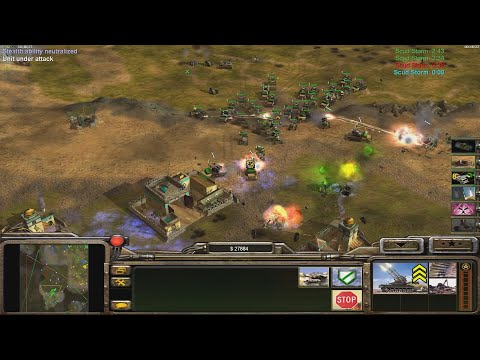 GLA Stealth $10k - Command & Conquer Generals Zero Hour - 3 vs 3 HARD Gameplay