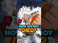 Actual Reason Of Joyboy S Death One Piece Theory Onepiece Shorts