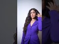 Mrunal Back Bold Blue Shorts Mrunalthakur