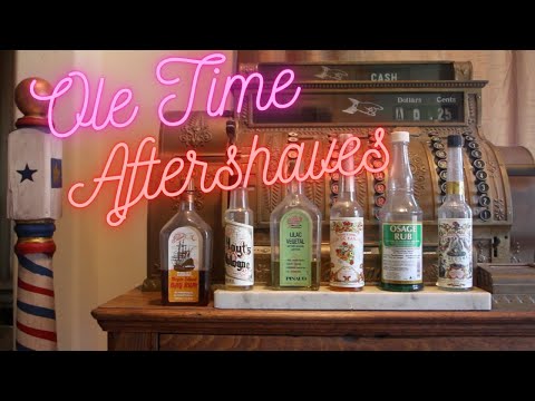 Historic Antique Aftershave You Can Still Buy & Use Today. Classic Straight Or Safety Razor Finish.