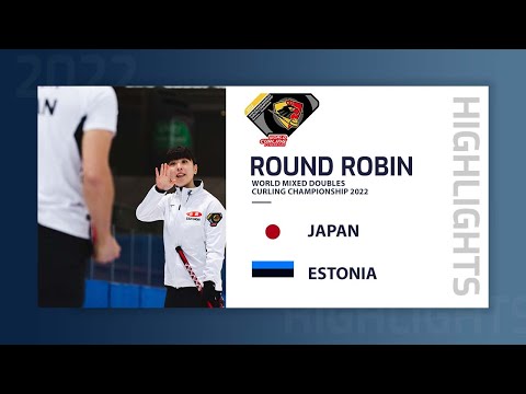 Japan v Estonia - Highlights - World Mixed Doubles Curling Championship 2022