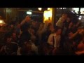 Chelsea - Barcelona , Torres goal celebration in Fulham Broadway Pub. champions league.