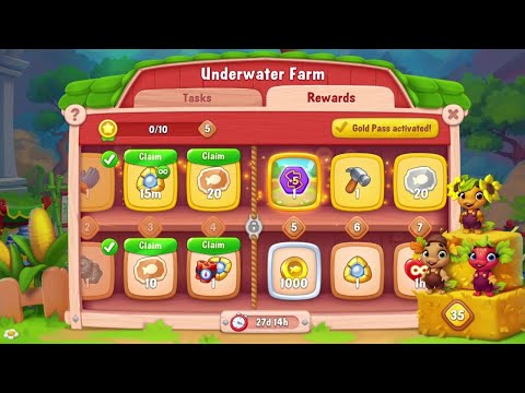@Fishdom Hard Level 8169. Underwater Farm Level 2 Unlocked.