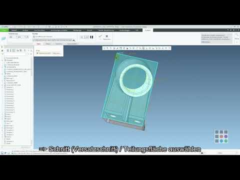 Creo Parametric 10 | Stufenschnitt erstellen