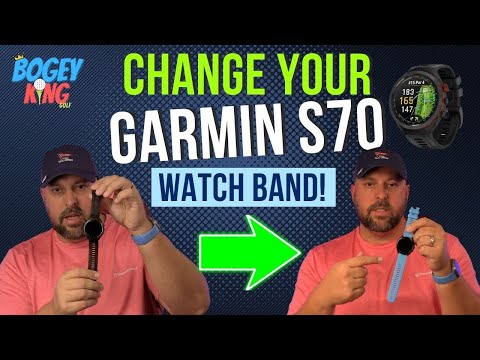 How to change your Garmin Approach S70 Watch Band! || and get them cheap!