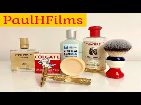 Manly Stuff | Brass DE Razor by The Dublin Razor Co | Colgate Shaving Soap