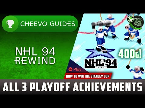 NHL 94 Rewind - All 3 Playoff Achievements *400g* | Achievement / Trophy Guide (Xbox Game Pass)