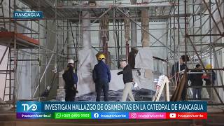 Investigan hallazgo de osamentas en la catedral de Rancagua