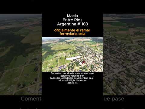 Macia, Entre Rios desde el Microsoft Flight Simulator #Macia #entrerios #msfs #argentina