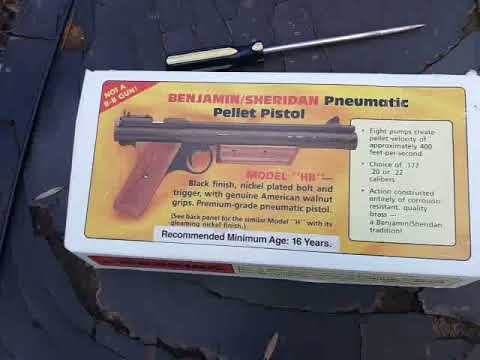 Vintage Benjamin Sheridan multi-pump .177 pellet pistol review