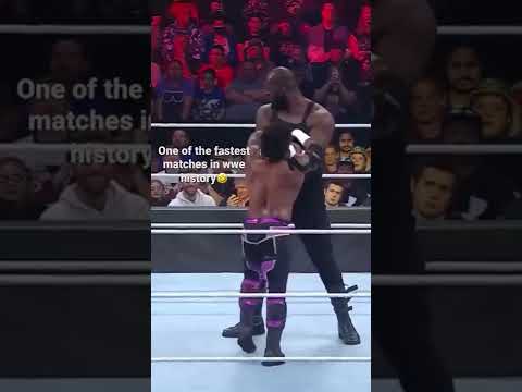 Wow one of the fastest matches in wwe history