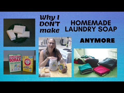 Why I Don't make Homemade Laundry Soap Anymore