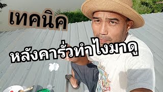 เทคนิค ซ่อมหลังคารั่วกับแคะแซะแงะแค่ดูก็ทำเป็น