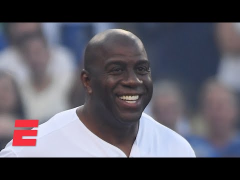 Magic Johnson reacts to the Lakers and Dodgers winning championships just weeks apart | KJZ
