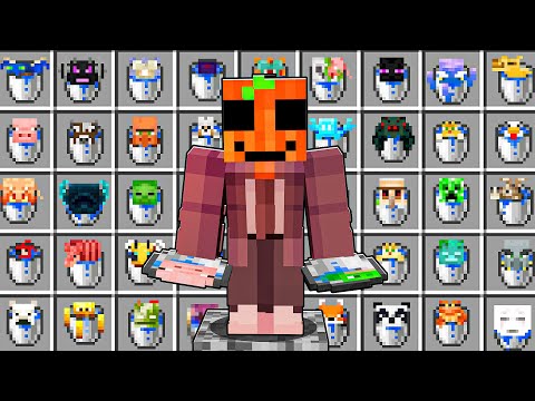 ATRAPÉ TODOS LOS MOBS EN CUBOS DE MINECRAFT